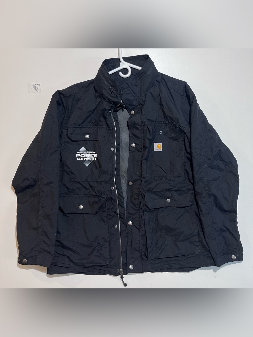 Carhartt Men’s rain defender jacket black Sz large